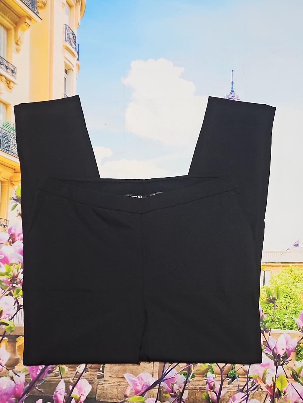 Lafayette 148 New York Black Skinny Pants Murray Size Large